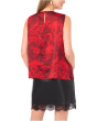 Tank w/ Draped Neck and Center Front Pleat