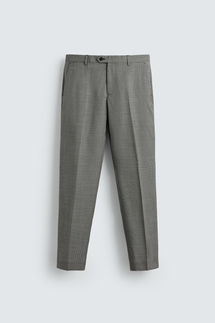Zara КЛАССИЧЕСКИЕ БРЮКИ В КЛЕТКУ ИЗ СМЕШАННОЙ ШЕРСТИ 536431899-084-38