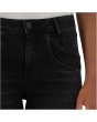 Meg High-rise Fab Ab Wide Leg Double Front Pockets Wide Hem In Glittering