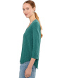3/4 Sleeve V-Neck Curved Hem Tee Shirt