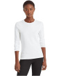 Cotton-Blend Long-Sleeve Top
