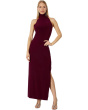 Halter Turtle Side Slit Gown