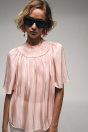 Zara БЛУЗКА С ЭФФЕКТОМ БЛЕСКА Пастельно-розового ЦВЕТА