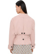 Cropped Belted Trench Coat