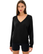 Bennie Fleece V-neck Sweatshirt