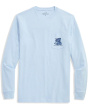 Vineyard Vines Мужская футболка с карманами для собак Husky Ski Dog с длинным рукавом