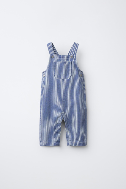 Zara КОМБИНЕЗОН СЕРЖА в ПОЛОСКУ 495675300-044-6