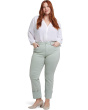 Plus Marilyn Straight With Cuff Jeans In Tomatillo