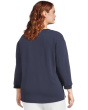 3/4 Sleeve Hi-Lo Tunic with Side Slits