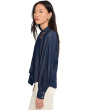 Raglan Seam Neck Bow Shirtail Top