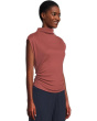 Amara Mock Neck Power Shoulder Top