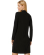 Long Sleeve Turtleneck Dress To Knee