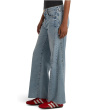 Meg High-Rise Wide Leg Side Panel Raw Hem