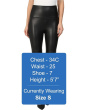 Faux Leather Shaping Legging