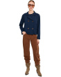 Long Sleeves Double Breasted Crop Jacket