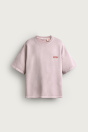 Zara ОБЛЕГАЮЩАЯ ТОЛСТОВКА PUKAS SURF X пастельно-розового цвета