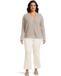 Long Sleeve Button Front Waffle Cardigan