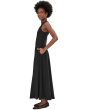 Fit-and-Flare Open Back Maxi Dress