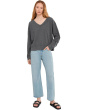 Long Sleeve V-Neck Sweatshirt