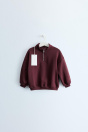 Zara TIMELESS - ОДНОТОННАЯ ТОЛСТОВКА С ЗАСТЕЖКОЙ-МОЛНИЕЙ бордового цвета