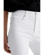 Farrah Mid-Rise Crop Boot Jeans in Gallery White