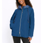 _bergangsjacke m. Kapuze und Jersey-Eins_tzen, jeansblau