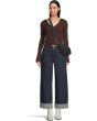 Ribbed Merino Flare Sleeve Vneck Clari