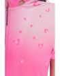 Happy Heart Top Short Sleeve Zip Neck