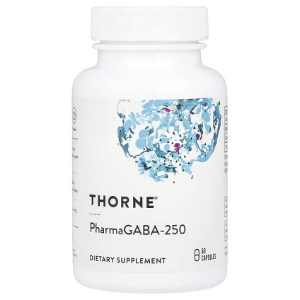 Thorne, PharmaGABA-250, 60 капсул (250 мг в 1 капсуле)