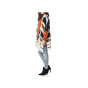 Strickponcho, sand-bunt
