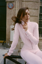 Zara ТОЛСТОВКА С ЗАСТЕЖКОЙ-МОЛНИЕЙ Пастельно-розового цвета