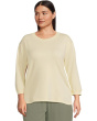 3/4 Sleeve Hi-Lo Tunic with Side Slits