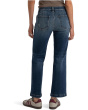 Pattie High-rise-straight Legs-back Darts 5 Pockets In Razor