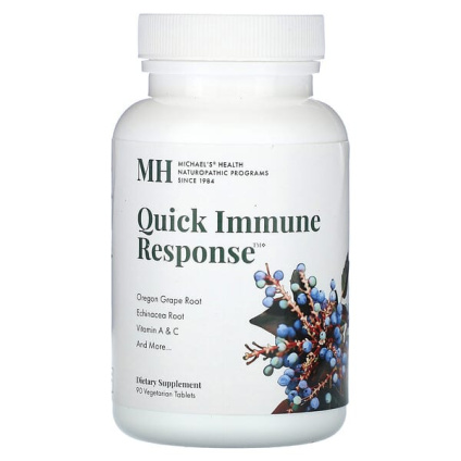 Michaels Health, Quick Immune Response, 90 вегетарианских таблеток