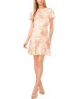 Ruffle Yoke Waist Tie Dress