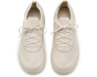 Super-Q Crystal-Trim Knit Slip-On Laced Sneakers