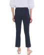 Dot to Dot - Elastic Waist Pull On Crop Pants with Side Vent