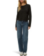 Aiko Crew Neck Rolled Edge Tee