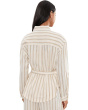 Petite Belted Stripe Shacket