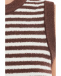 Alessia Teddy Stripe Crew Neck Tank