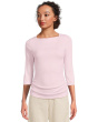 Asha 3/4 Sleeve Straight Neck Top