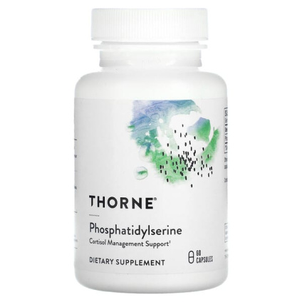 Thorne, Фосфатидилсерин, 60 капсул (100 мг на капсулу)
