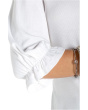 Elbow Sleeve Notch Knit Tee
