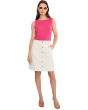 Denim Skirt In Vintage White