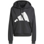 ADIDAS Женская куртка с капюшоном Essentials с большим логотипом Французская махровая свободная