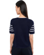 Petite Short Sleeve Crew Neck Sweater