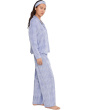 Petite Minky Fleece Long Sleeve Notch Top & Long Pants Set