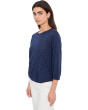 3/4 Sleeve Crew Neck Swing Sweater