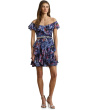 Print Off-The-Shoulder Cocktail Dress