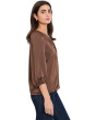 Raglan Sleeve Button-Down Blouse
